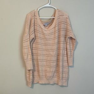 Liz Lange Maternity Pink Knitted Sweater Top Size XXL